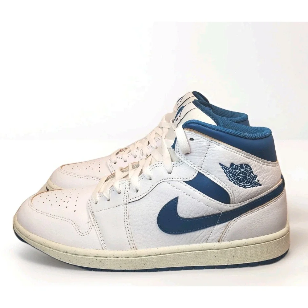 Nike Air Jordan 1 Mid SE Industrial Blue F5215-141 Men's size 11 sneaker shoe‎
